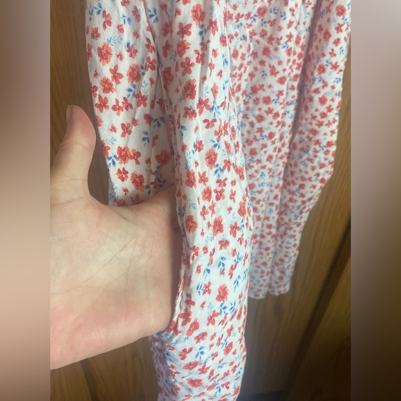 Old Navy Floral Waist-Defined Flutter Sleeve Tie-Back Mini Dress Women’s 3X - Picture 5 of 10